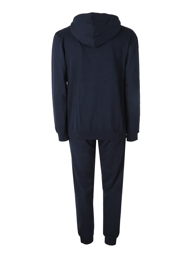 Completo tuta da uomo 2 pezzi con cappuccio - blu