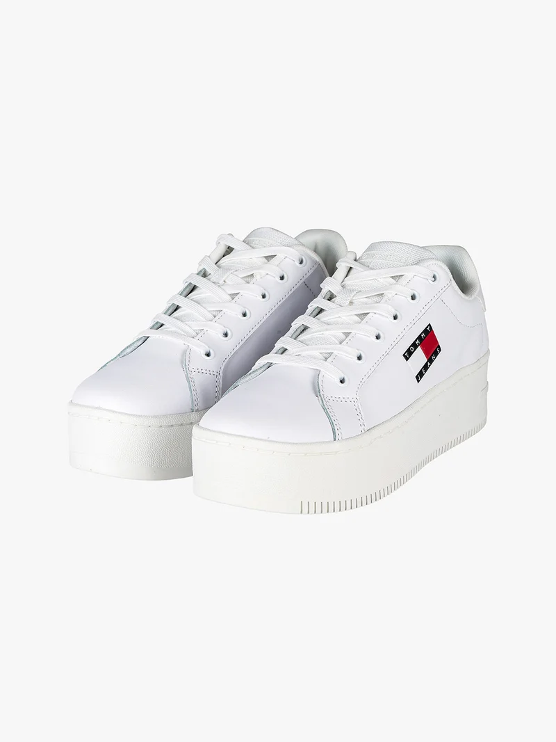 TJW FLATFORM Sneakers in pelle da donna - bianco