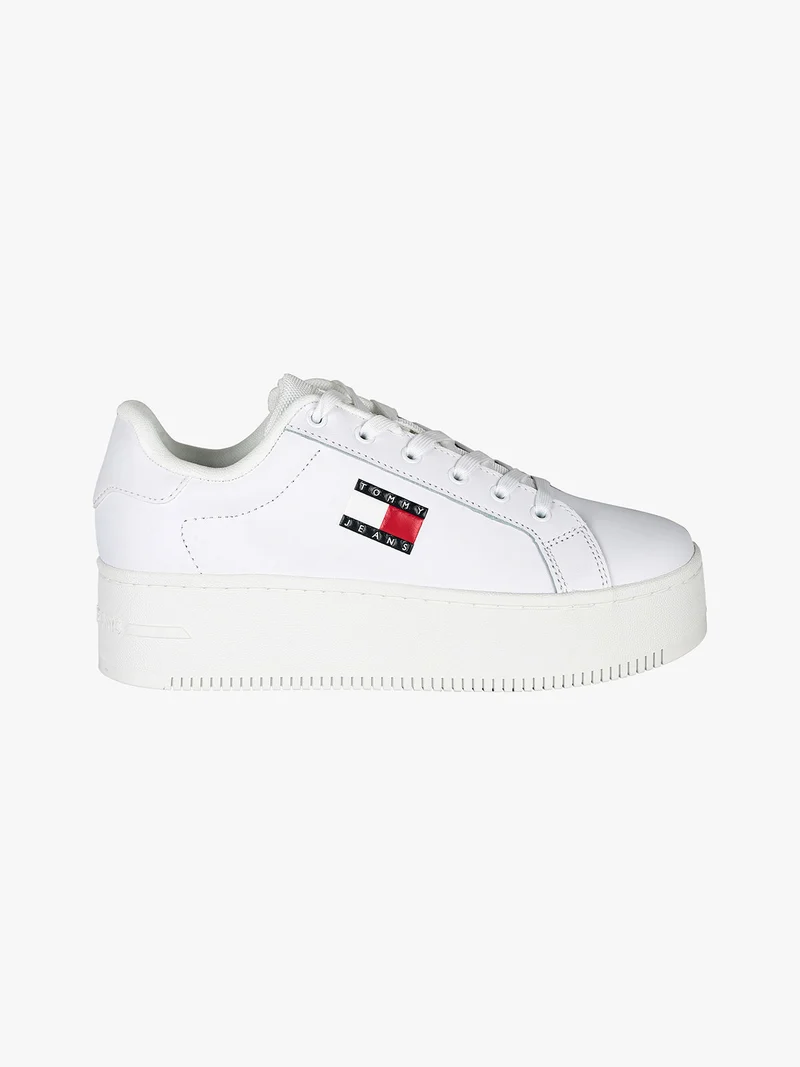 TJW FLATFORM Sneakers in pelle da donna - bianco