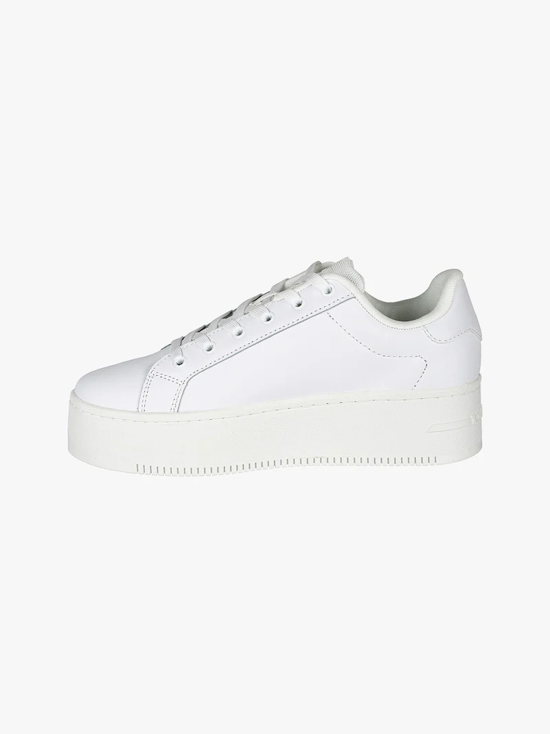 TJW FLATFORM Sneakers in pelle da donna - bianco