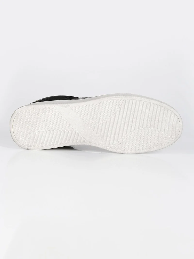 Sneakers basse uomo in ecopelle - nero