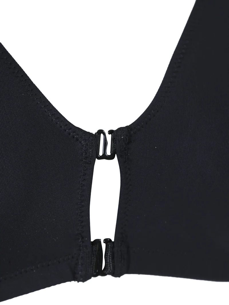 BEAUTY Reggiseno aperto davanti senza ferretto COPPA C- nero