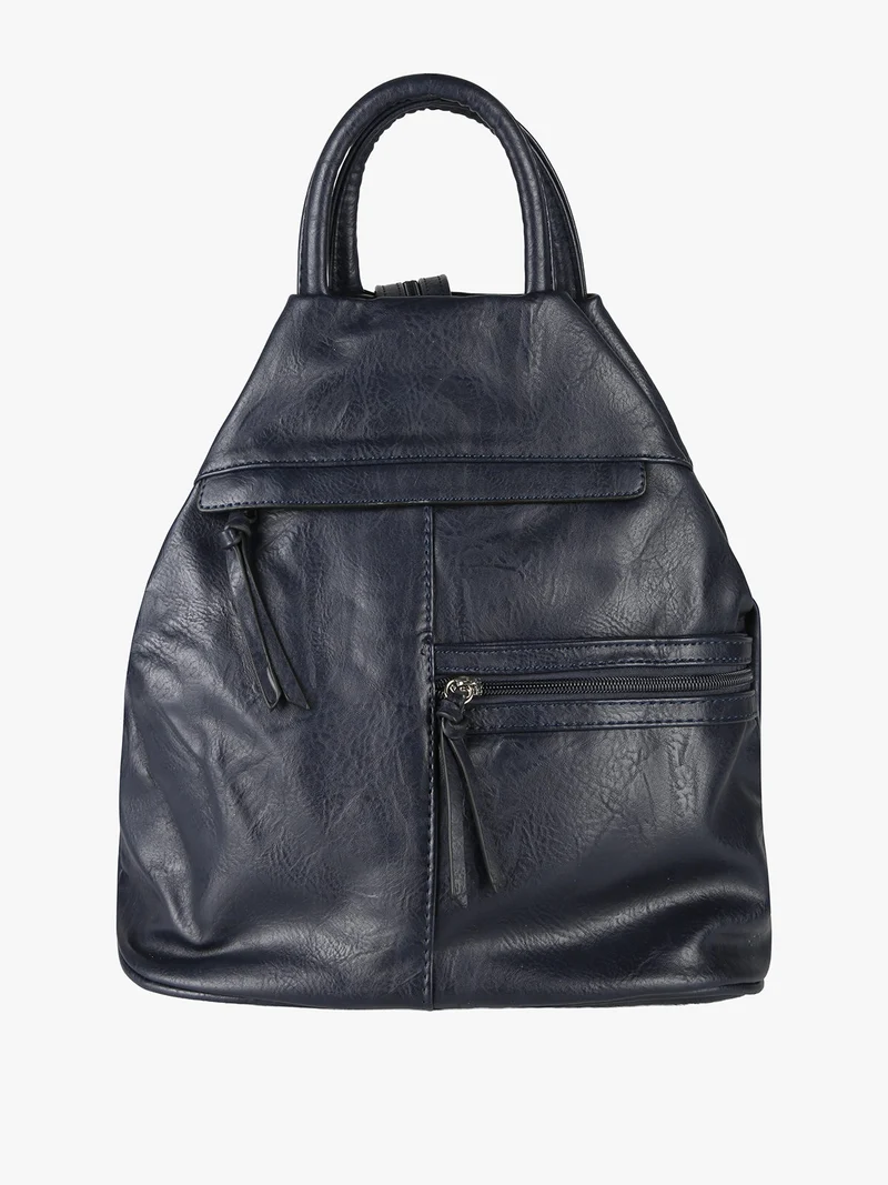 Zaino donna in ecopelle - blu scuro
