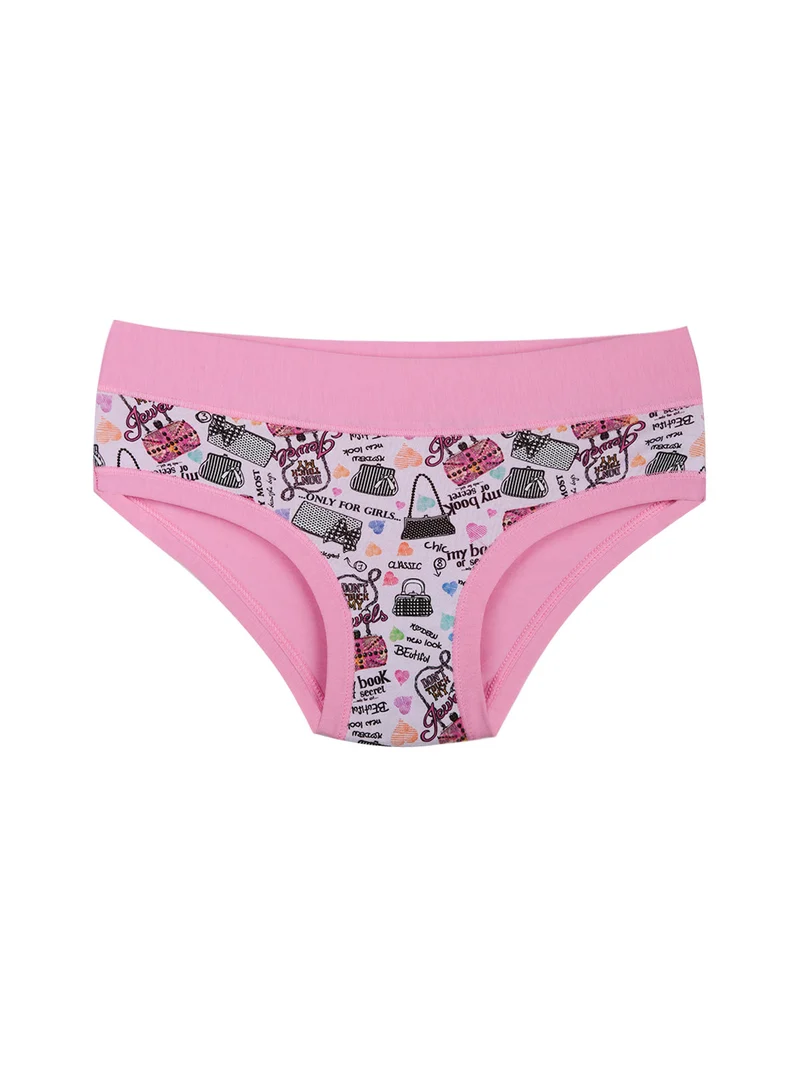 Slip da bambina con stampe - rosa