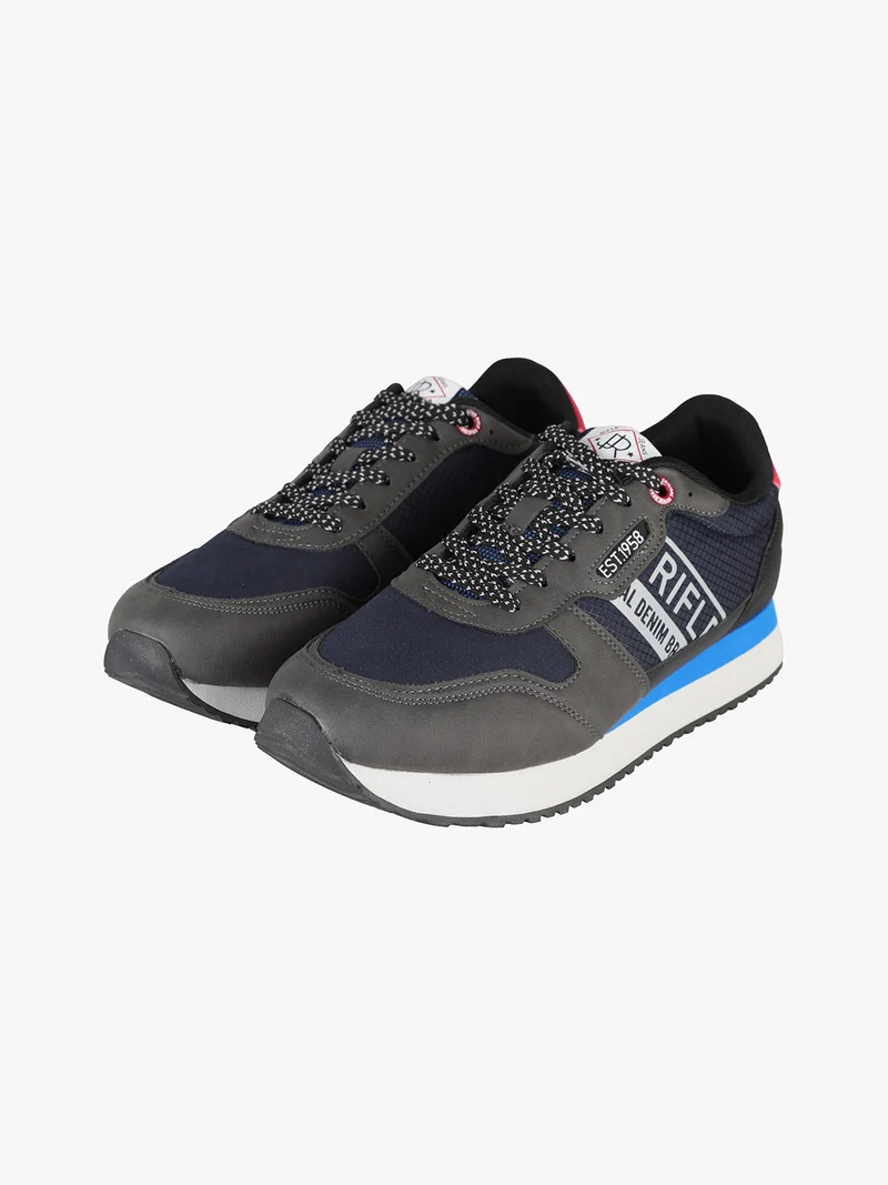 EVARAGE Sneakers da uomo stringate - blu scuro