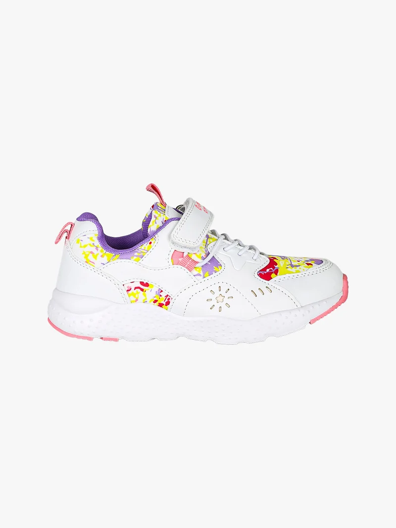 Sneakers da ragazza con cinturino a strappo - bianco
