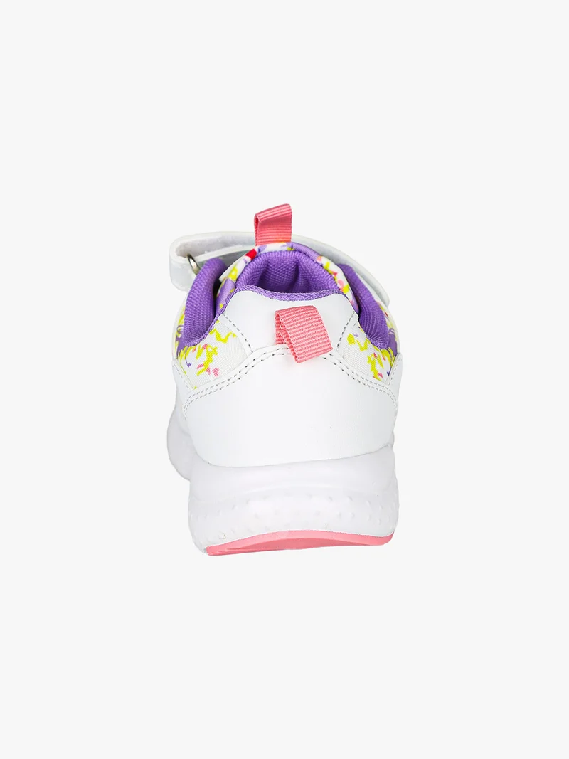 Sneakers da ragazza con cinturino a strappo - bianco