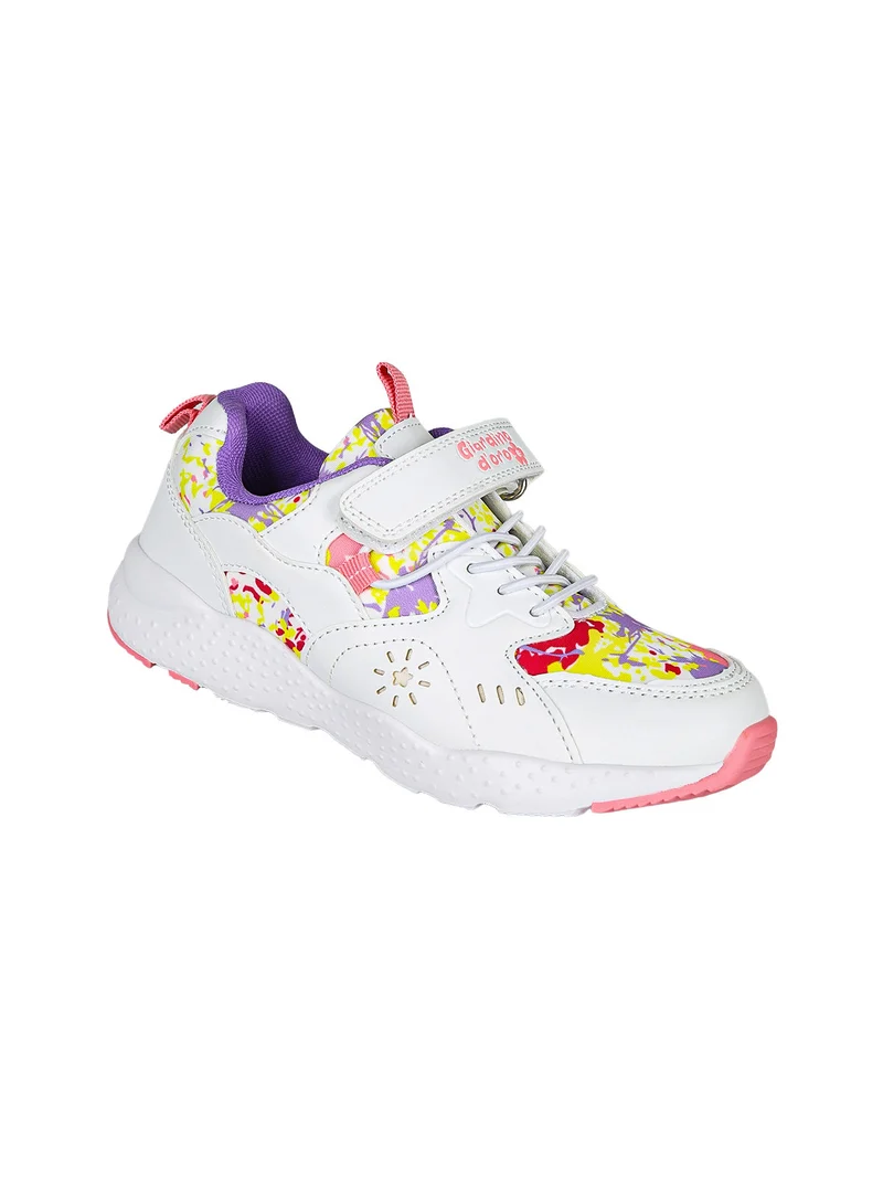 Sneakers da ragazza con cinturino a strappo - bianco