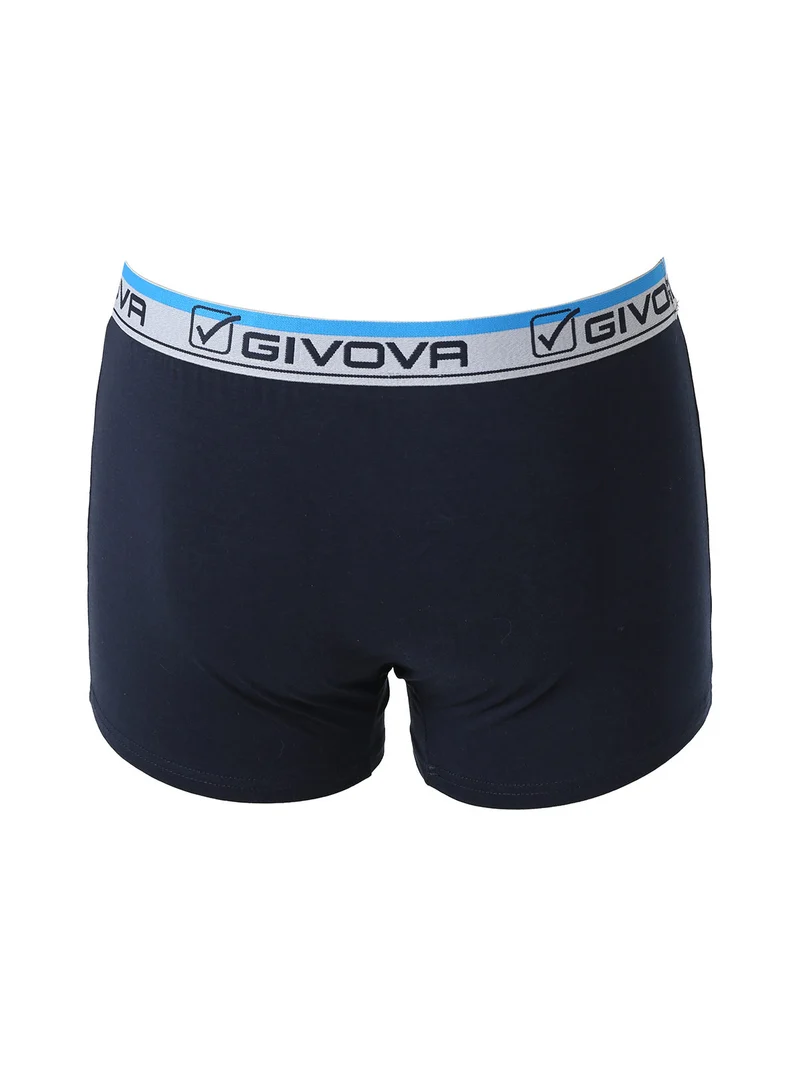 Boxer da uomo in cotone bielastico - blu scuro