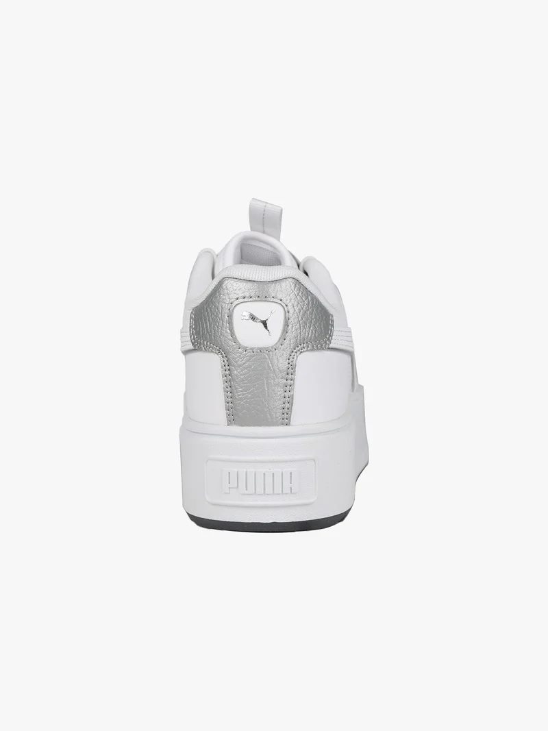 Karmen Pop-Up Metallics Sneakers donna con platform - bianco