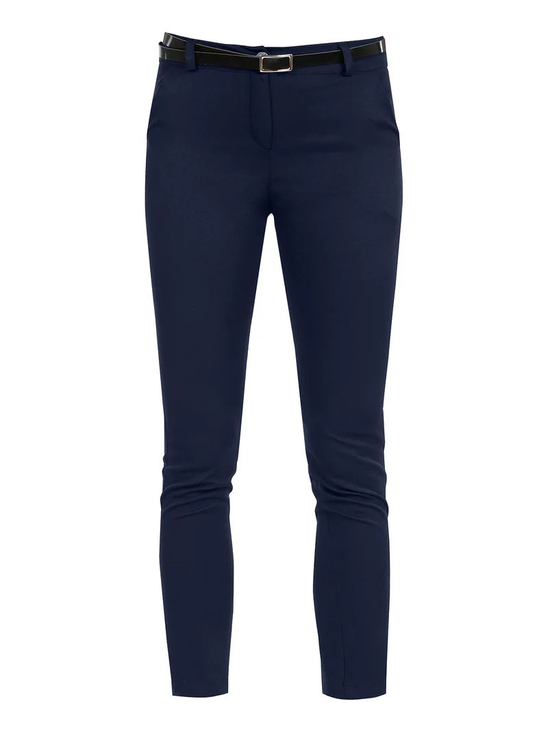 Pantaloni classici da donna a sigaretta - blu