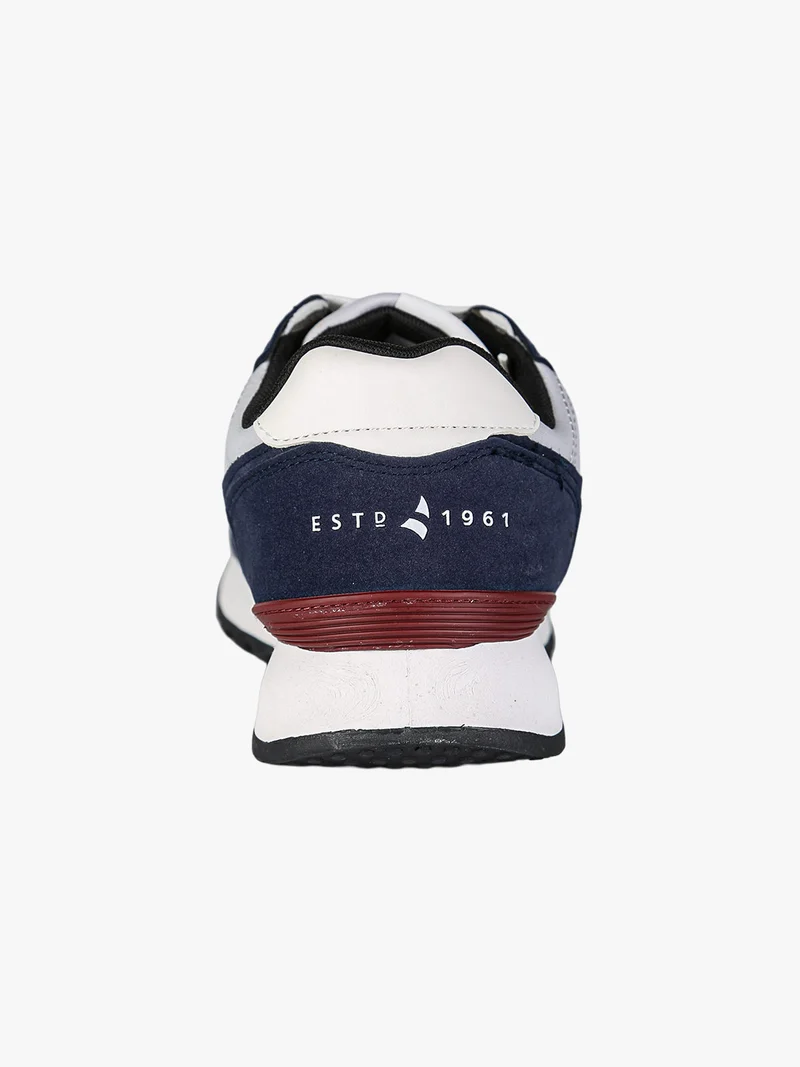 Sneakers stringate da uomo con platform - blu scuro