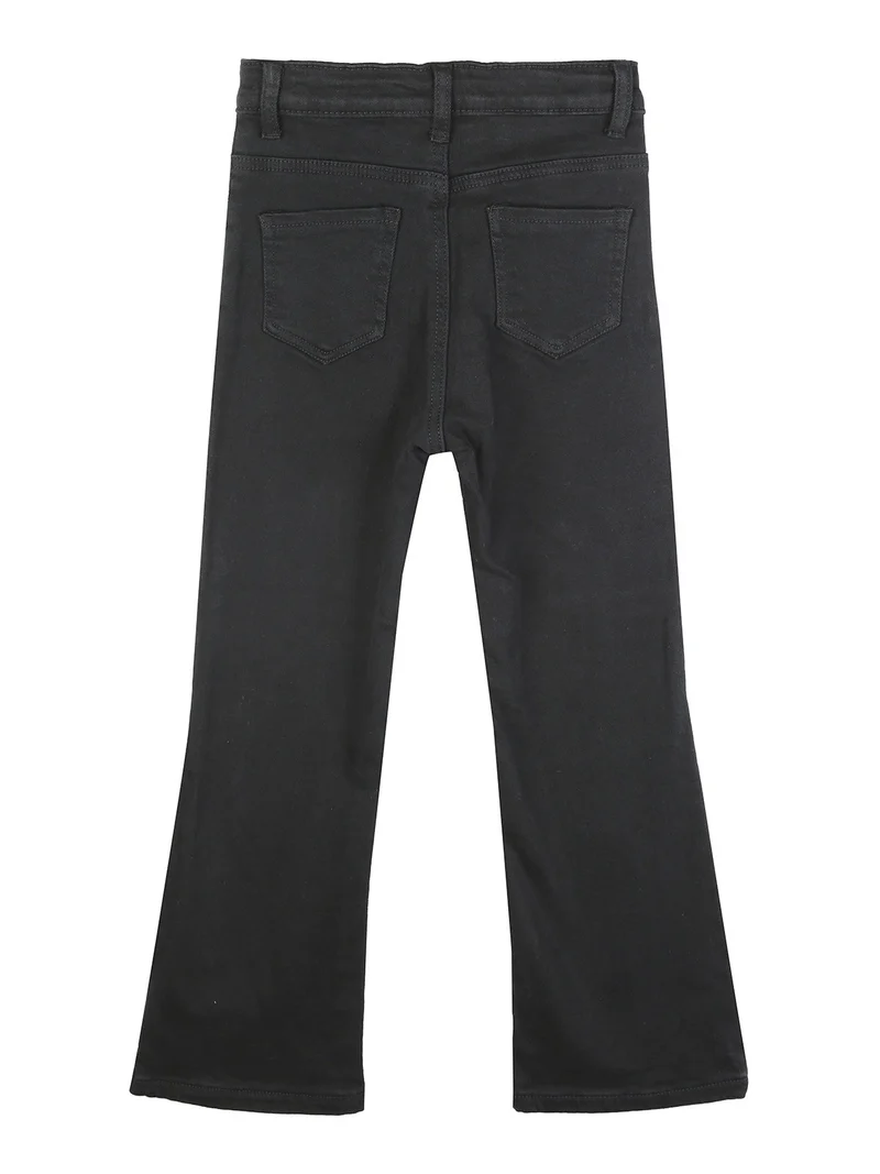Pantaloni a zampa da bambina - nero