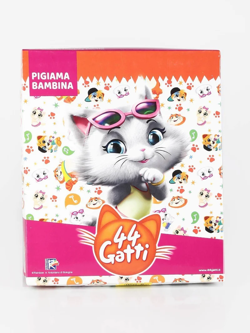 Pigiama corto bambina in cotone - grigio