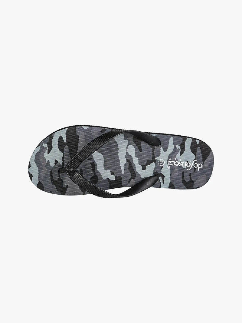 Infradito uomo da mare militari in gomma - nero
