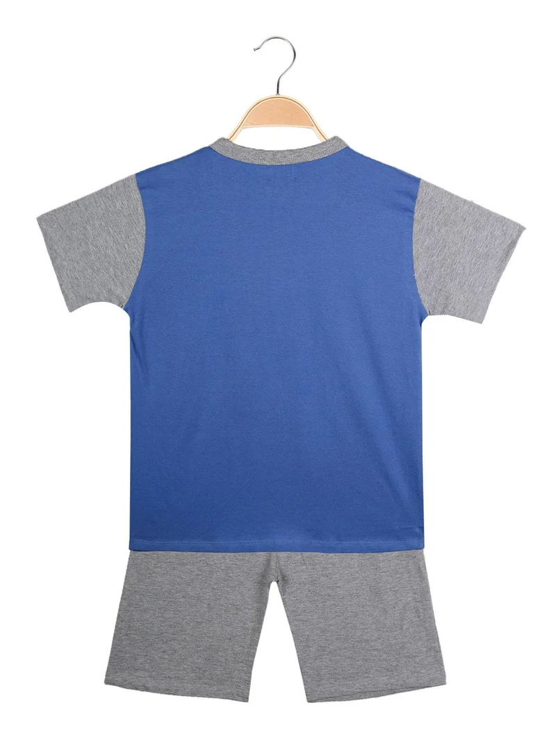 Pigiama corto bimbo - blu