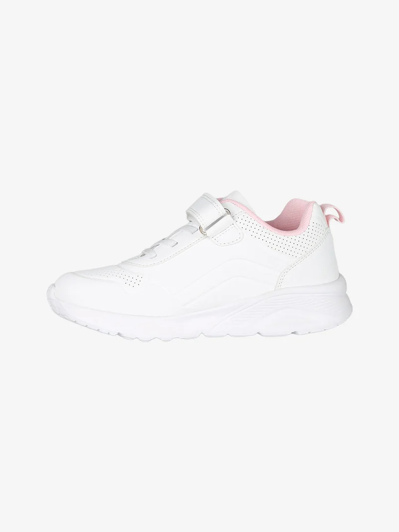Sneakers da ragazza con cinturino a strappo - bianco