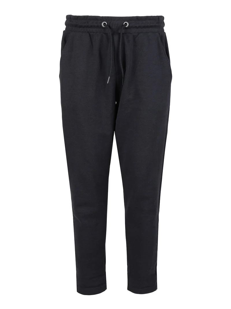 Pantaloni casual da uomo con coulisse - blu scuro