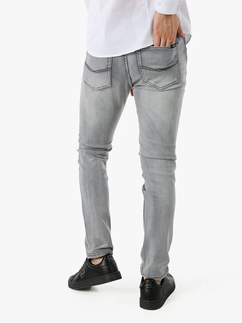 Jeans da uomo slim fit - grigio