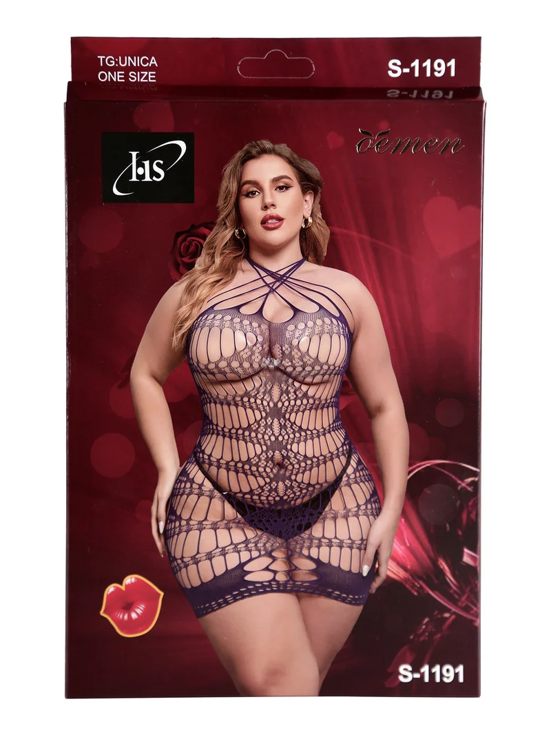 Lingerie sexy a rete - nero