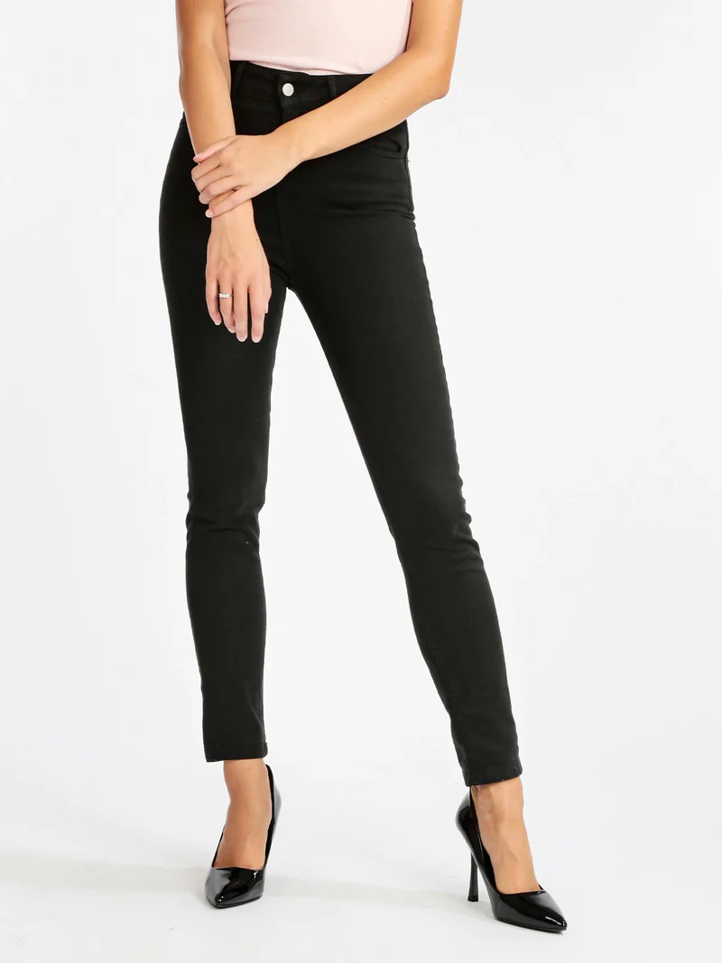 Jeans donna regular fit - nero