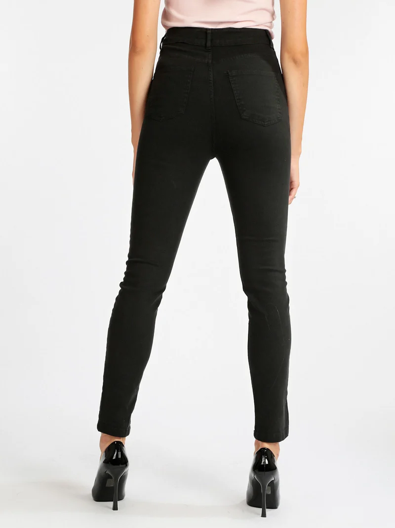 Jeans donna regular fit - nero