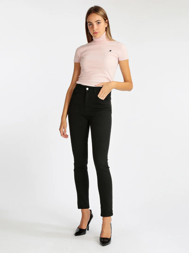 Jeans donna regular fit - nero