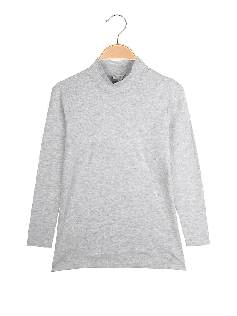 Maglia lupetto da bambini - grigio