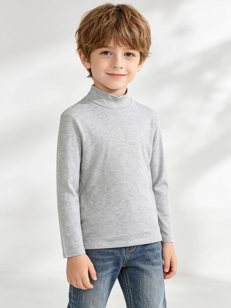 Maglia lupetto da bambini - grigio