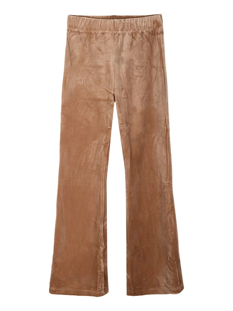 Pantaloni da bambina in ciniglia - khaki