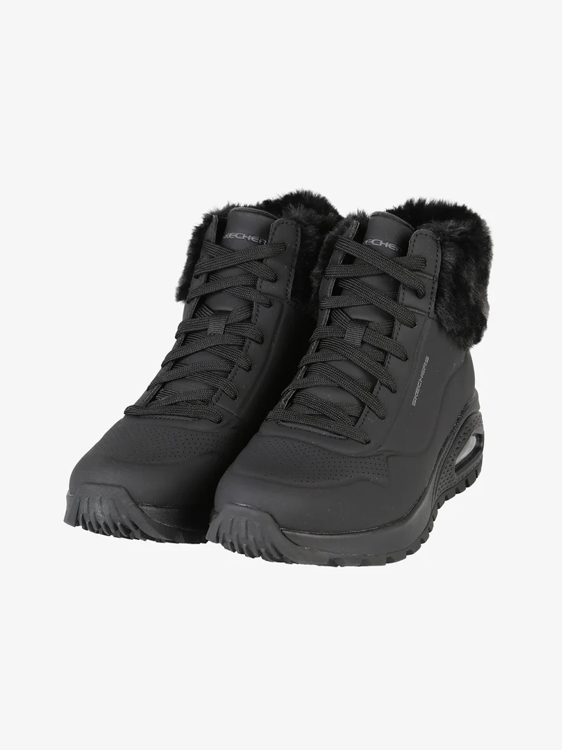 UNO RUGGED FALL AIR Sneakers alte da donna con ecopelo - nero