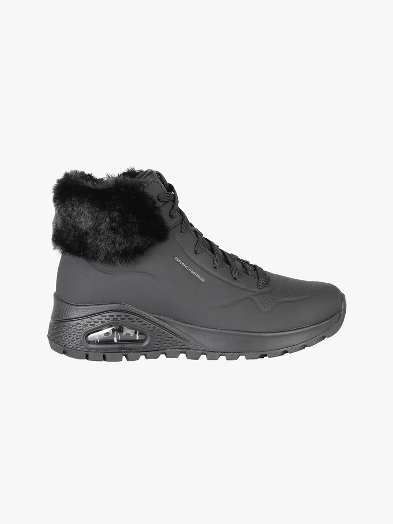 UNO RUGGED FALL AIR Sneakers alte da donna con ecopelo - nero