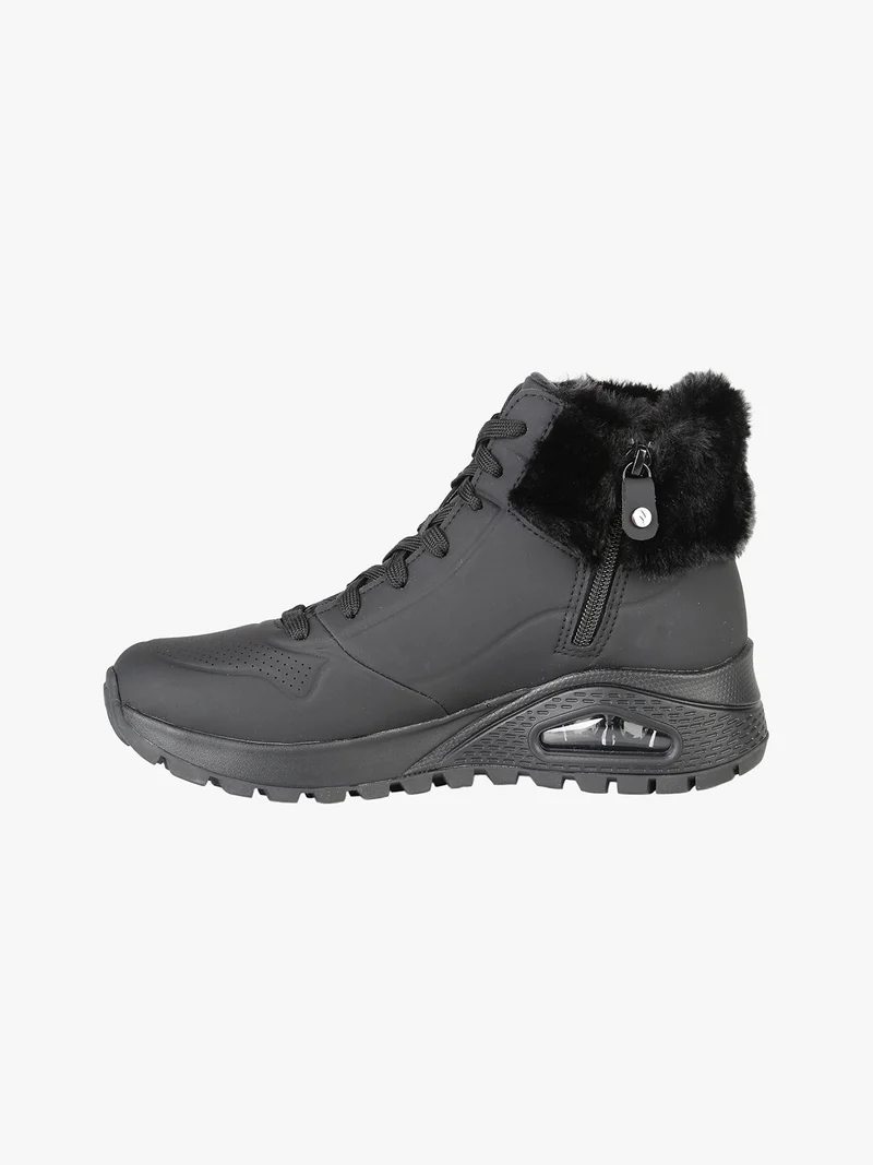 UNO RUGGED FALL AIR Sneakers alte da donna con ecopelo - nero