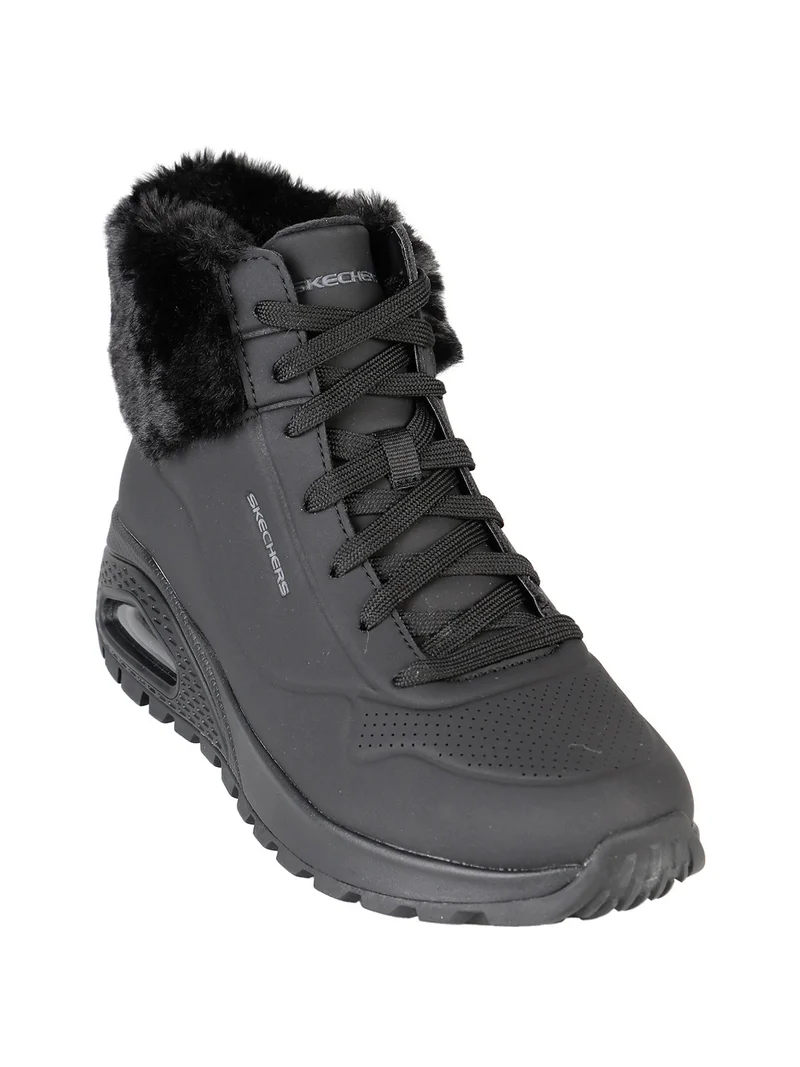 UNO RUGGED FALL AIR Sneakers alte da donna con ecopelo - nero