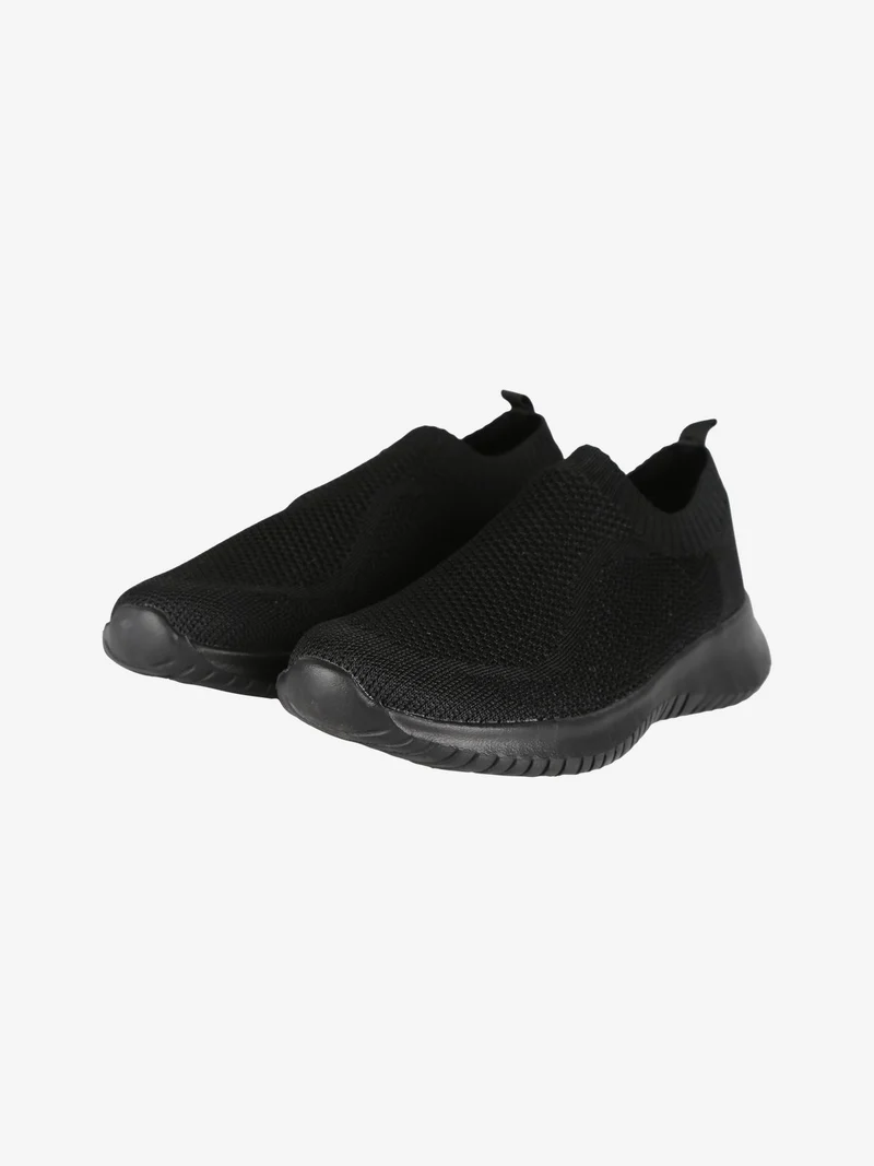 Sneakers sportive slip on donna - nero