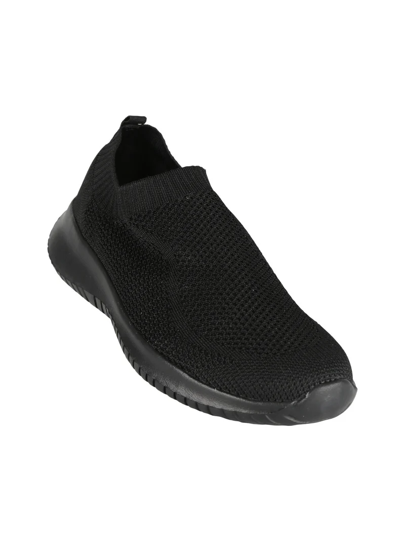 Sneakers sportive slip on donna - nero