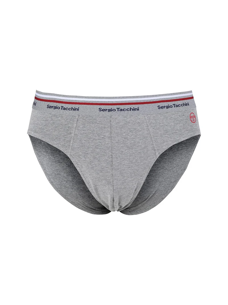 Slip da uomo in cotone tinta unita - grigio