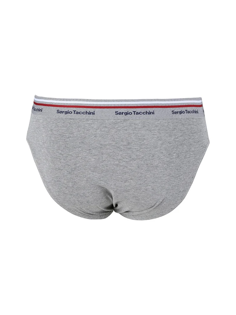 Slip da uomo in cotone tinta unita - grigio