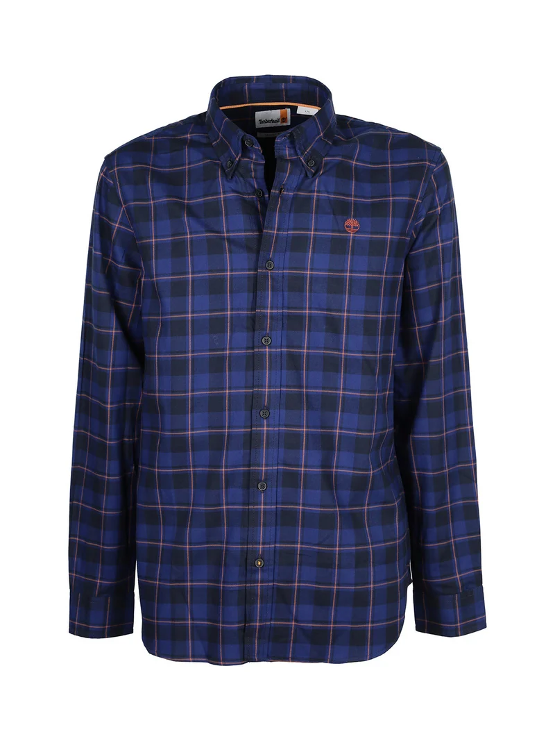 Camicia da uomo regular fit a quadri - blu