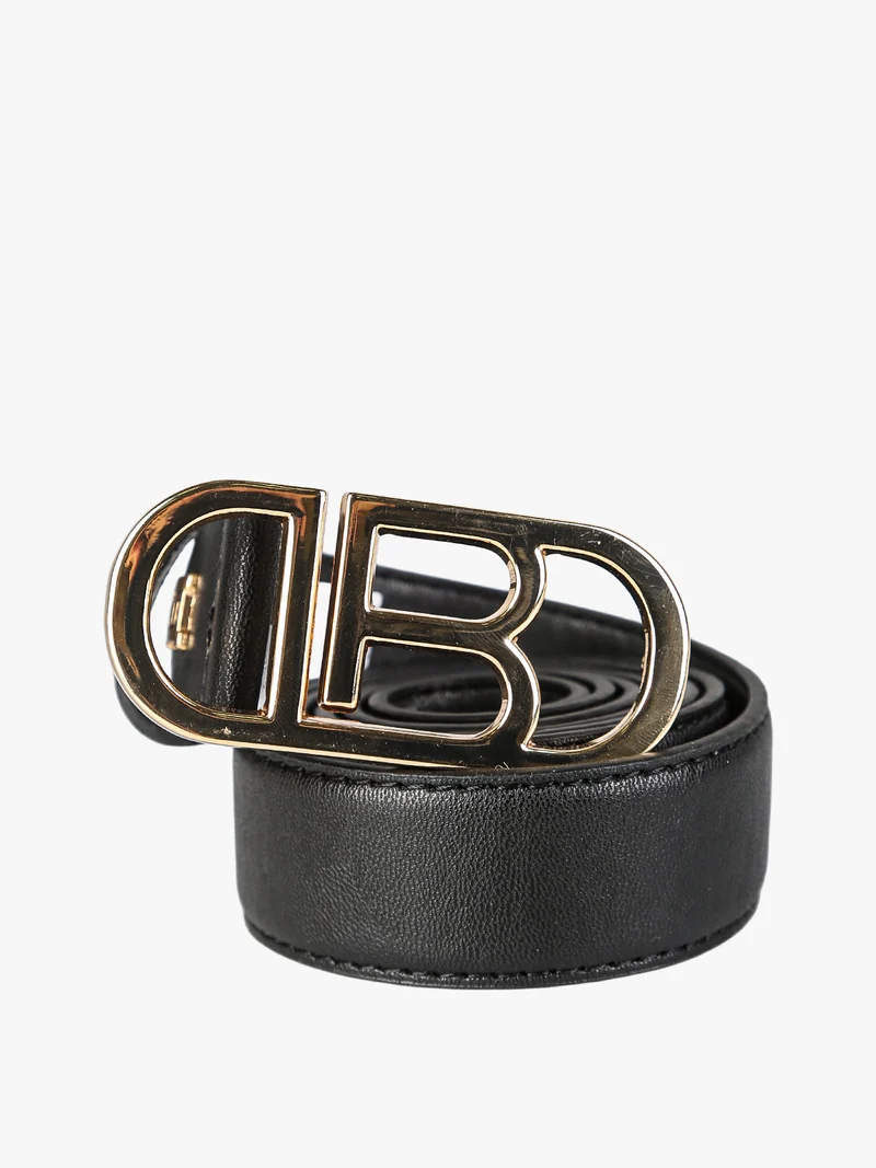 Cintura donna con logo - nero
