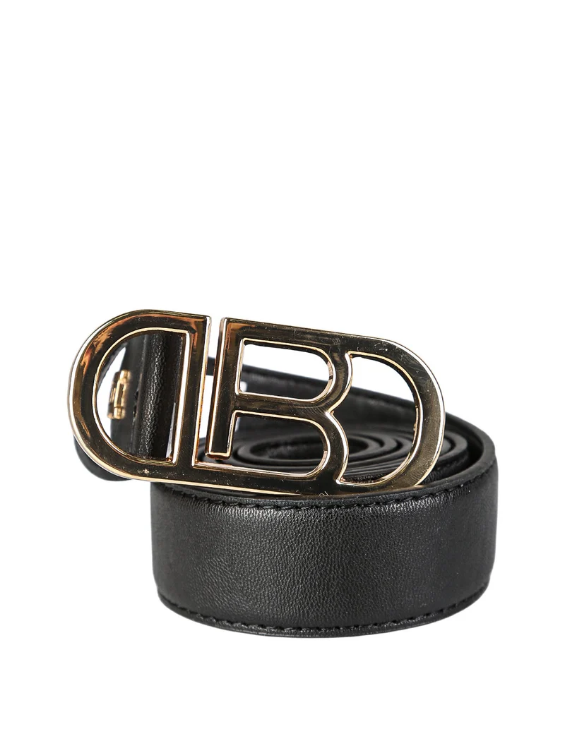 Cintura donna con logo - nero