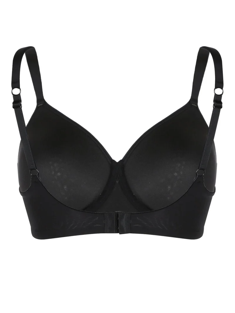 PLUS 2556 Reggiseno con ferretto COPPA D - nero