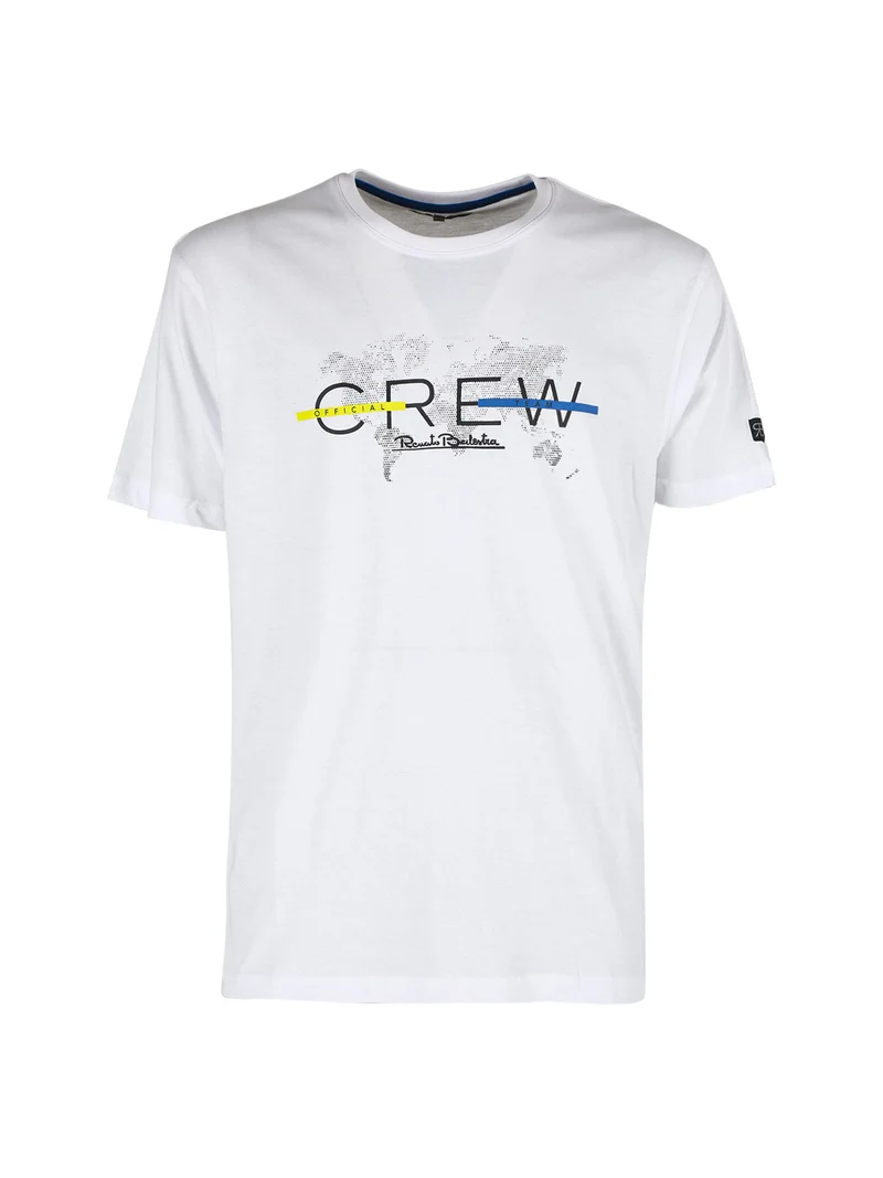 T-shirt da uomo in cotone - bianco