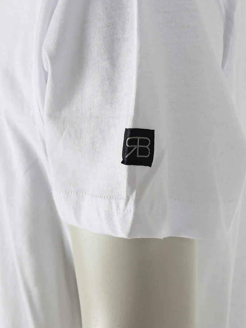 T-shirt da uomo in cotone - bianco