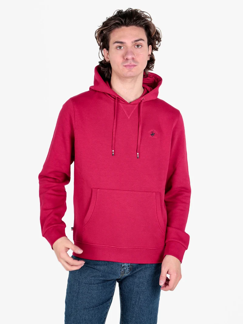 Felpa invernale da uomo con cappuccio - rosso