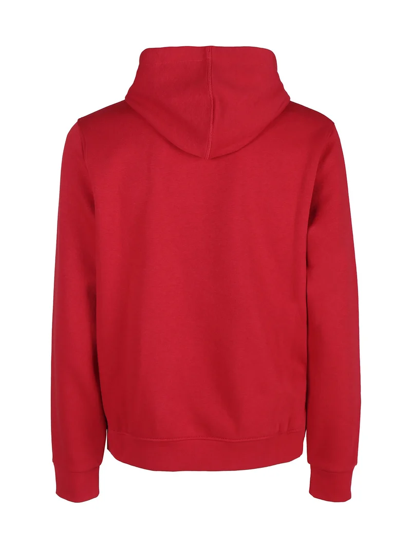 Felpa invernale da uomo con cappuccio - rosso