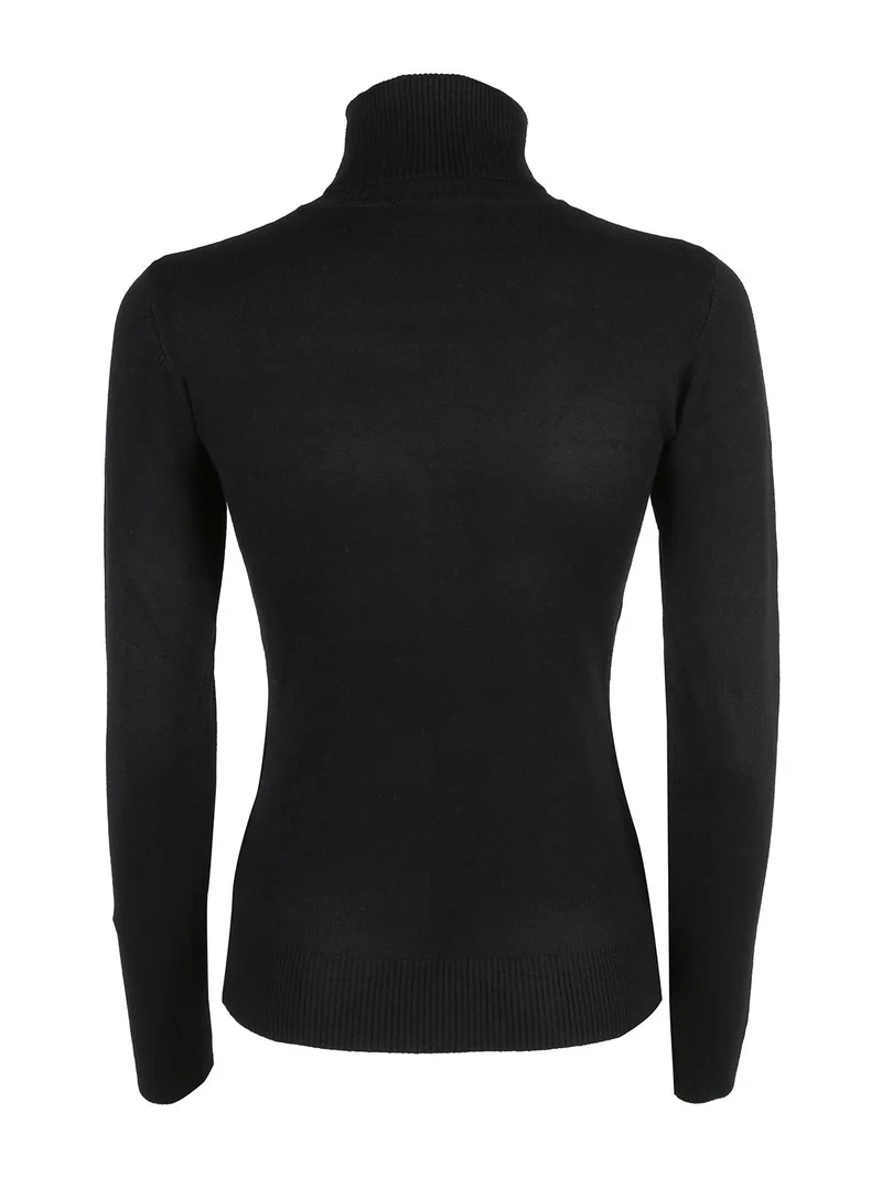 Maglia donna dolcevita - nero