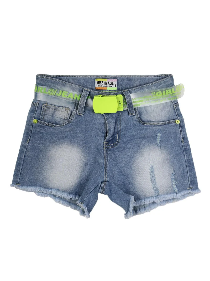 Shorts in jeans sfrangiati - jeans