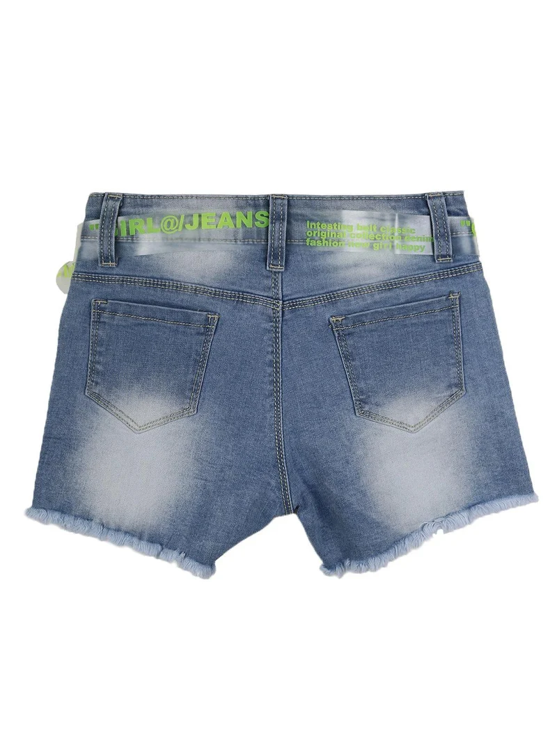Shorts in jeans sfrangiati - jeans