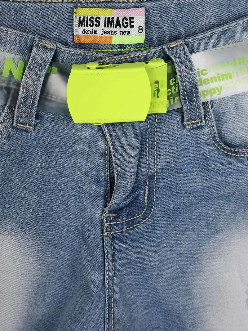 Shorts in jeans sfrangiati - jeans